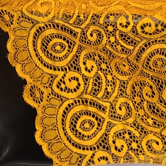 O'Delilah cute floral romper dress S Yellow spaghetti straps lace on back summer - Picture 3 of 8